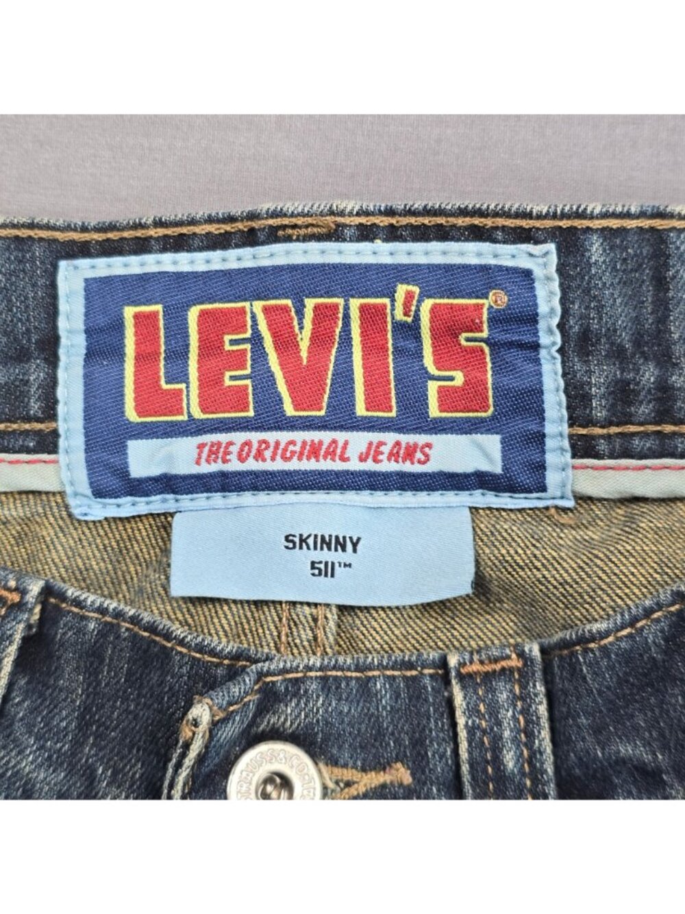 Levis 511 Mens Skinny Fit Jeans W31 L34 Medium Wash Denim - Picture 2 of 6